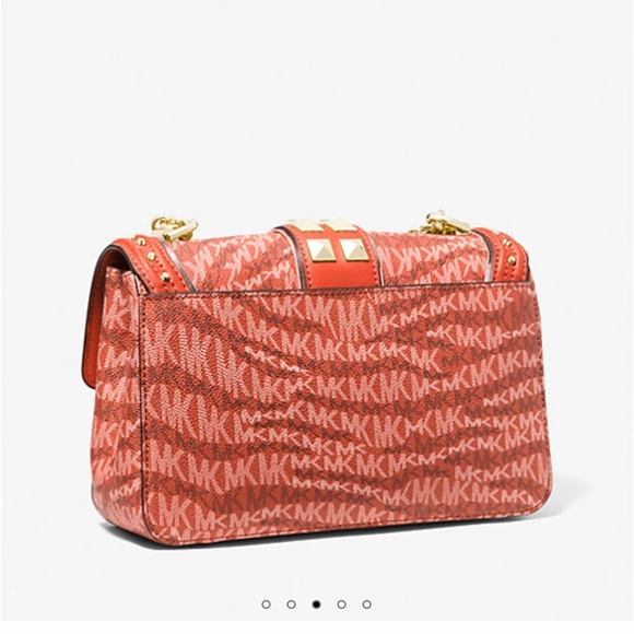 MICHAEL KORS Soho Large Animal Print Logo Shoulder Bag NWT. P26 - Picture 3 of 7